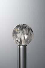 Crystal-White&Black-11mm Natural Gemstone Bead - Image 3