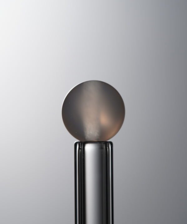 Smooth Gray Agate loose natural stone bead (8mm) for minimalist handmade jewelry and DIY necklace supplies 4