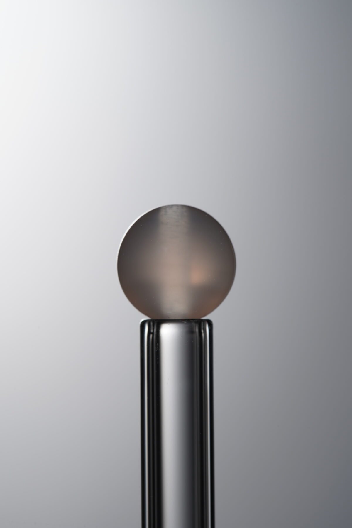 Smooth Gray Agate loose natural stone bead (8mm) for minimalist handmade jewelry and DIY necklace supplies