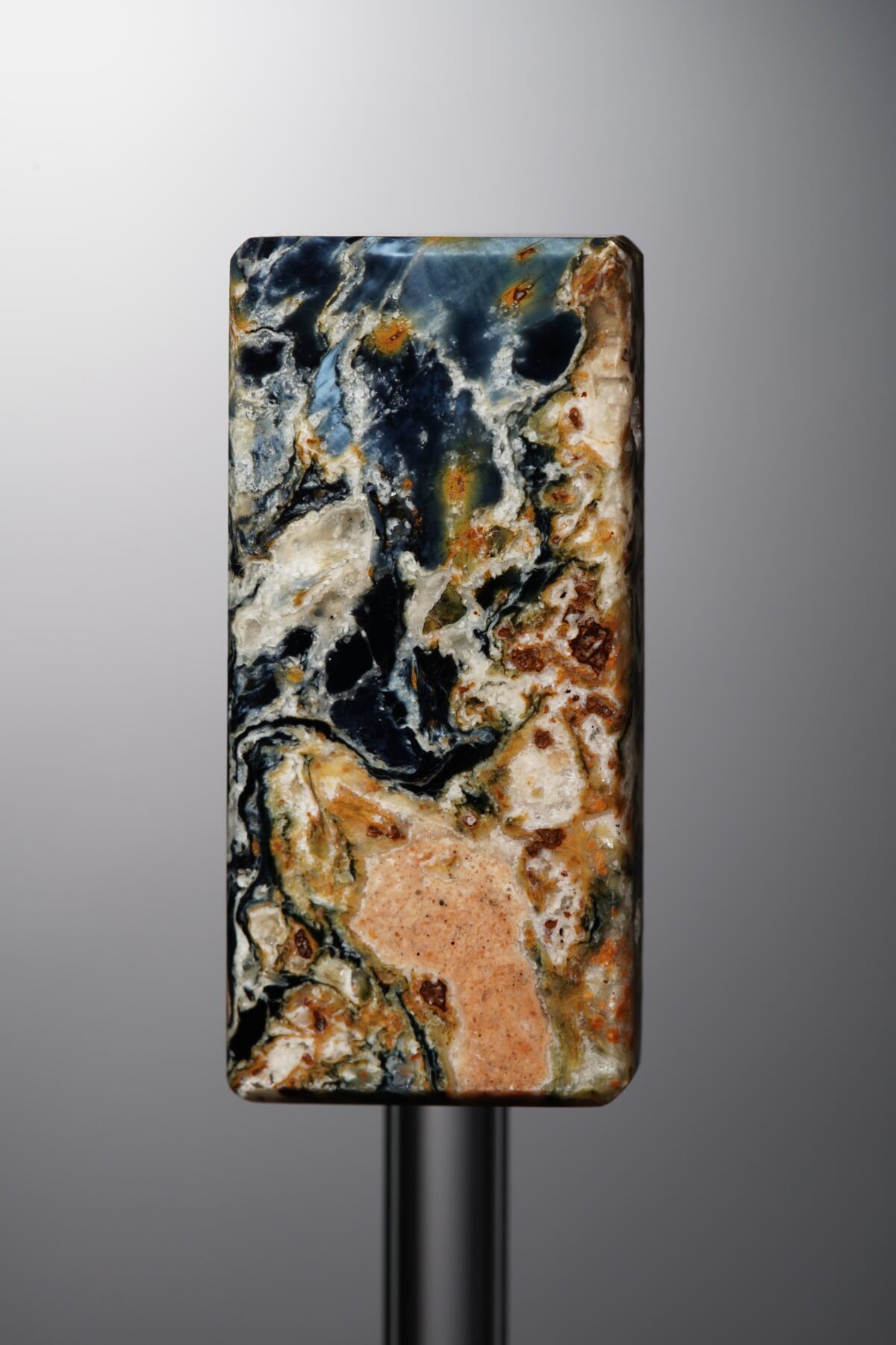 Pietersite-Blue&Yellow-Rectangle Plaque-34mm - Image 1