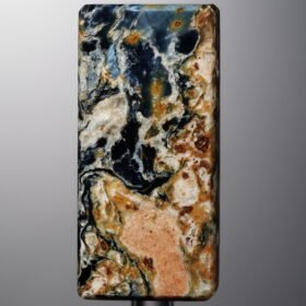 Pietersite-Blue&Yellow-Rectangle Plaque-34mm