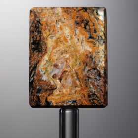 Pietersite-Black&Yellow-Rectangle Plaque-26mm