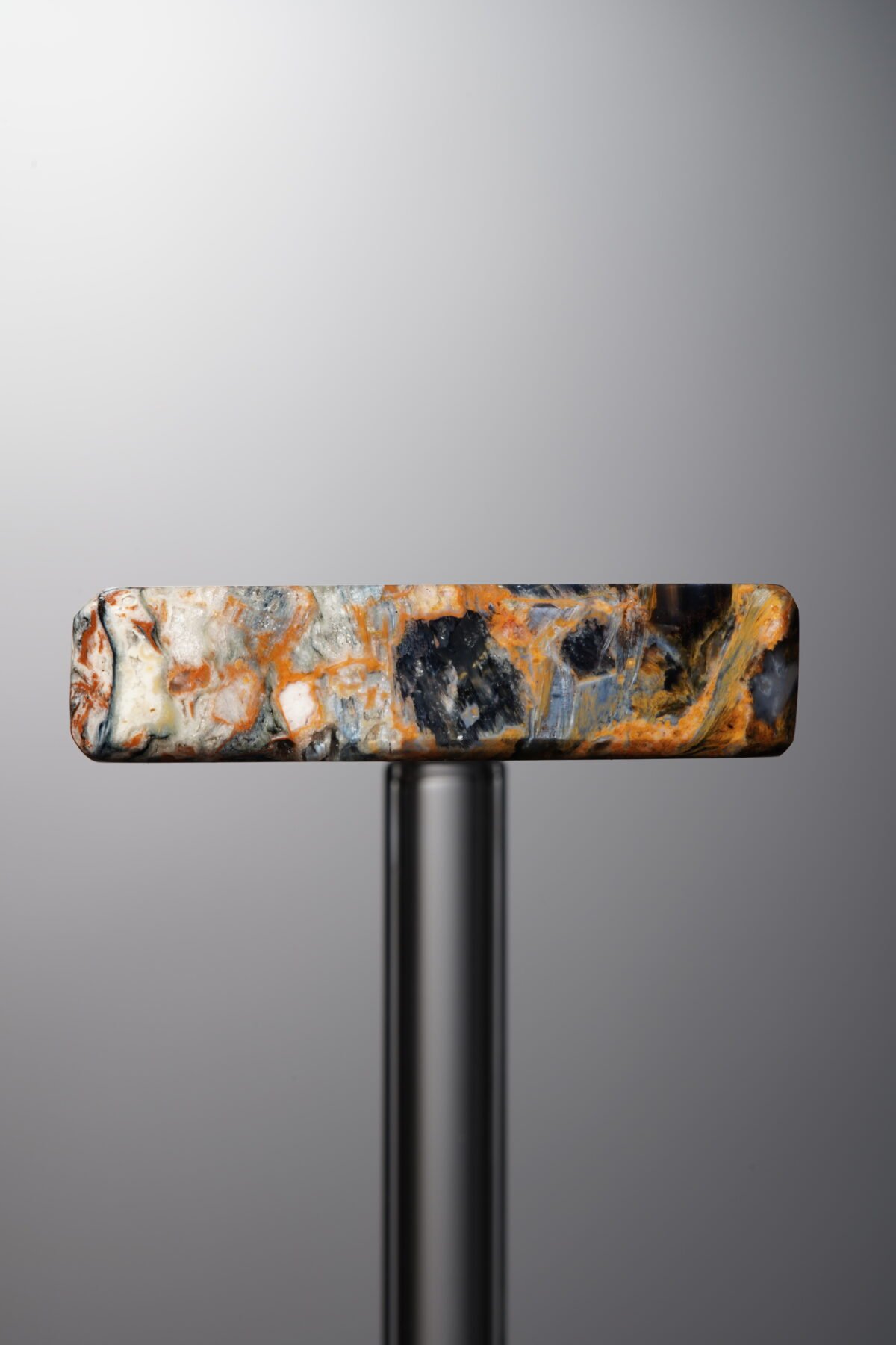 Pietersite-Black&Yellow-Rectangle Plaque-28mm - Image 4