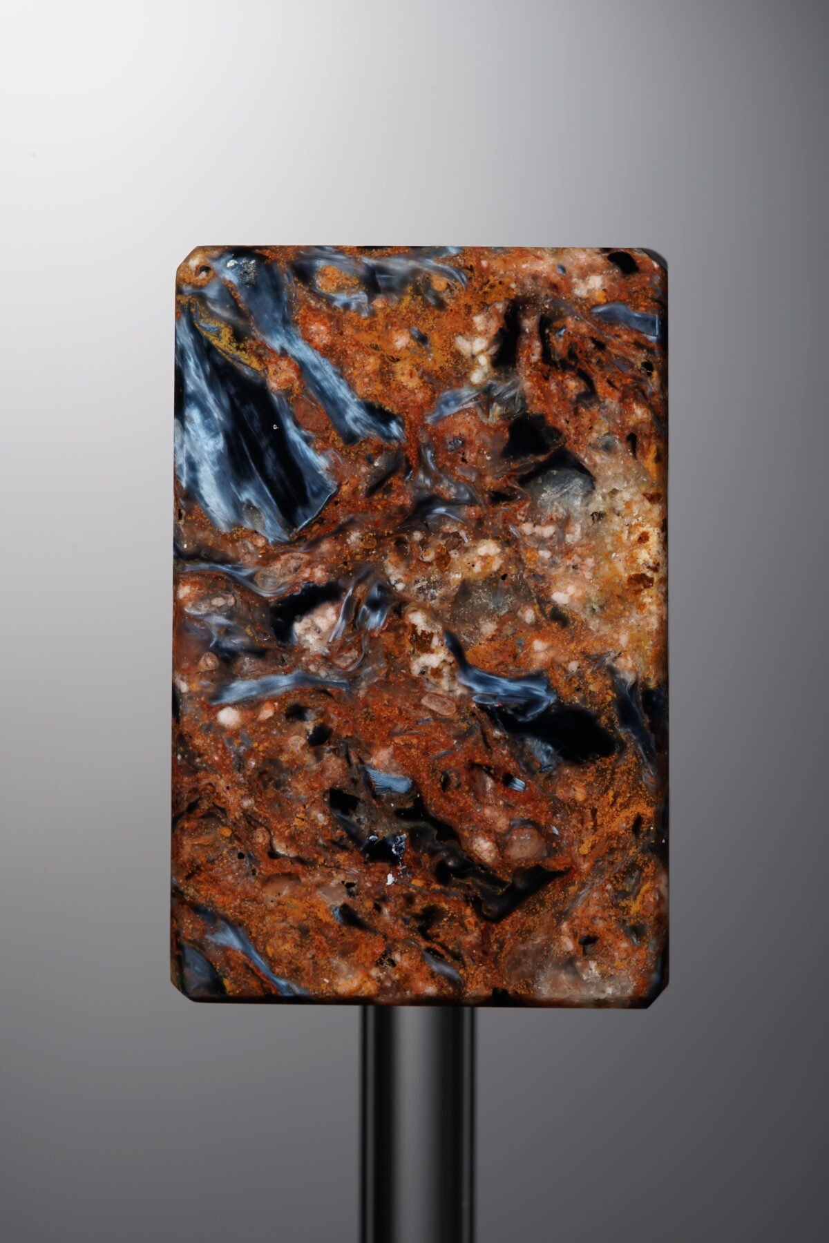 Pietersite-Black&Yellow-Rectangle Plaque-32mm - Image 3