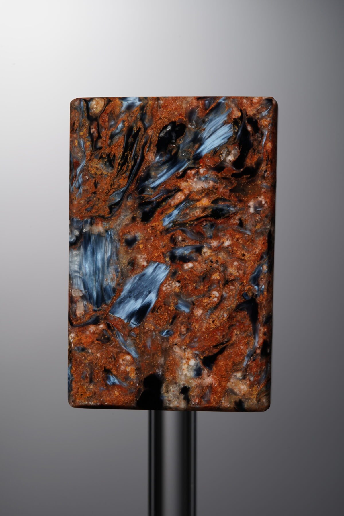 Pietersite-Black&Yellow-Rectangle Plaque-32mm - Image 1