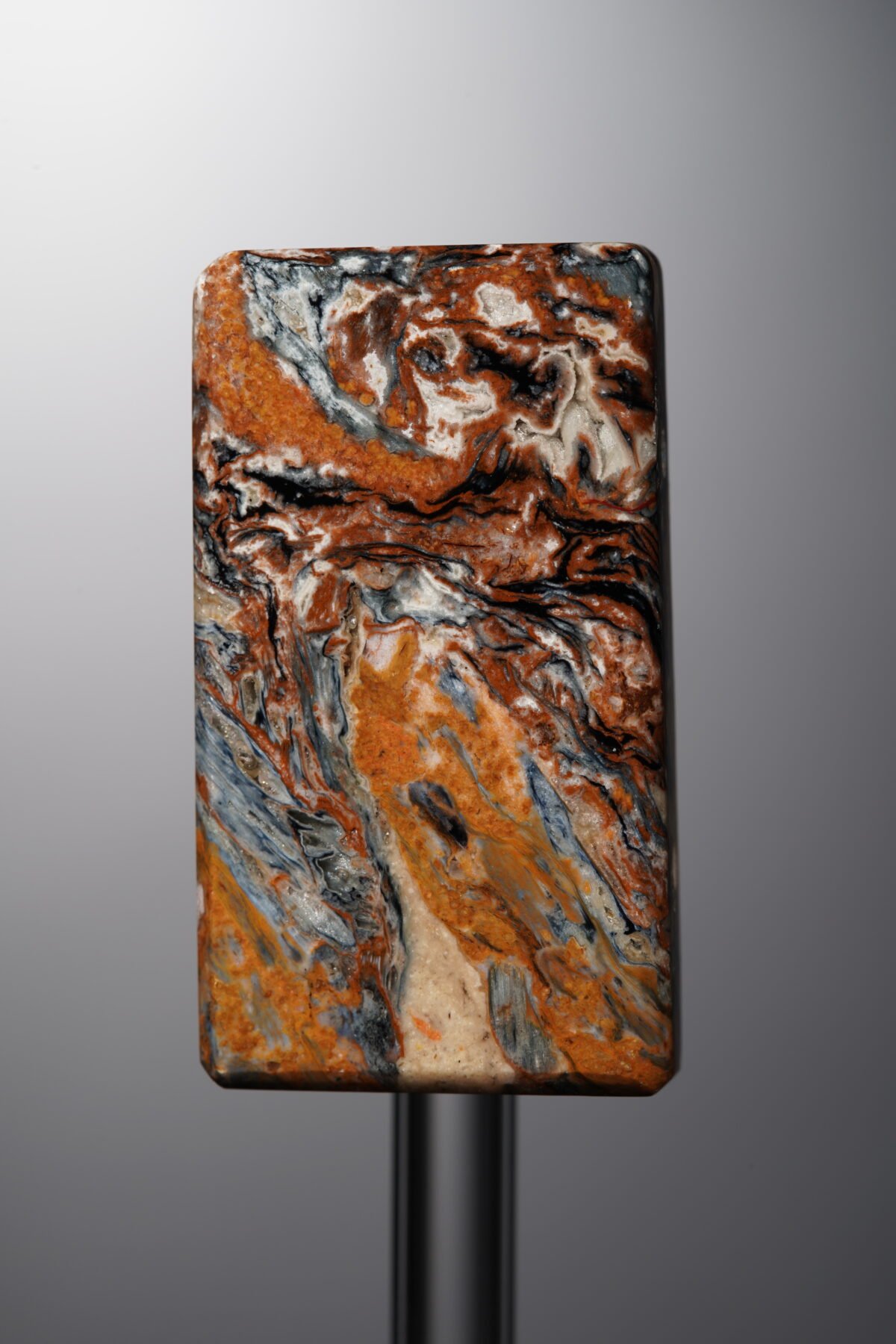 Pietersite-Black&Yellow-Rectangle Plaque-33mm - Image 1