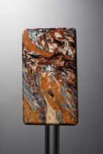 Pietersite-Black&Yellow-Rectangle Plaque-33mm