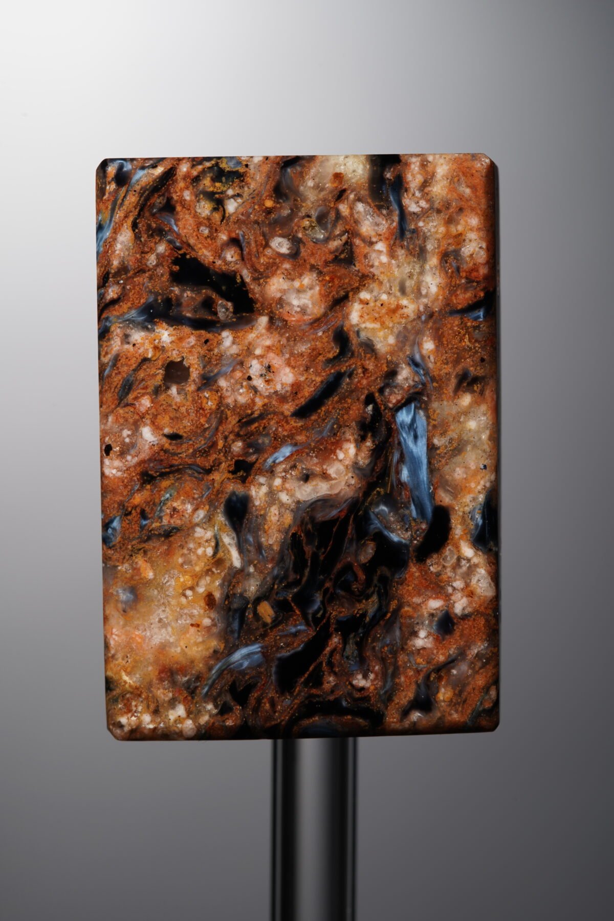 Pietersite-Black&Yellow-Rectangle Plaque-33mm - Image 1