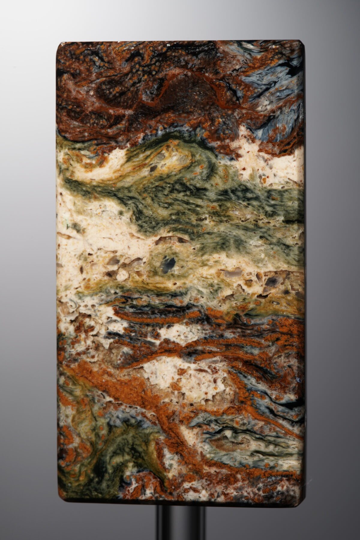 Pietersite-Black&Yellow-Rectangle Plaque-45mm - Image 3