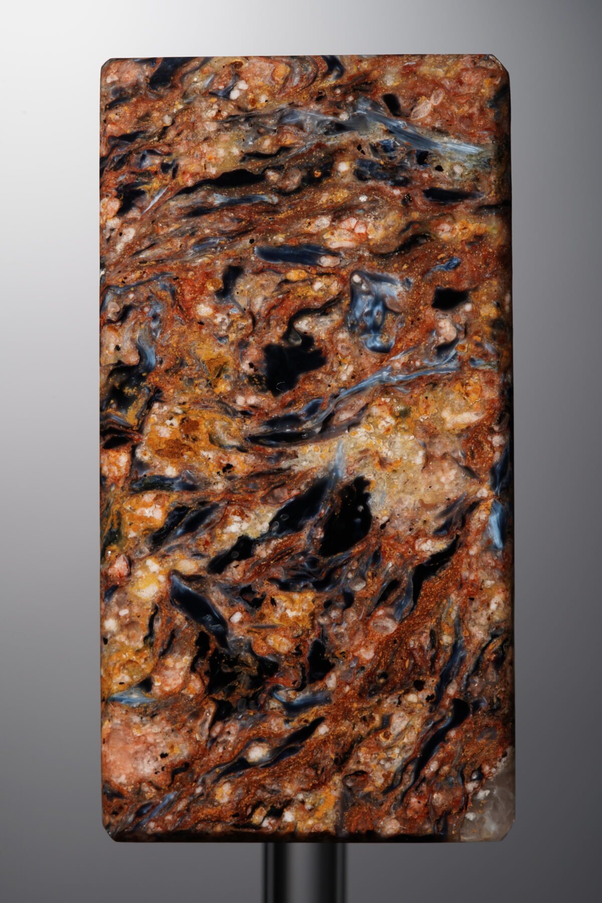 Pietersite-Black&Yellow-Rectangle Plaque-46mm - Image 1