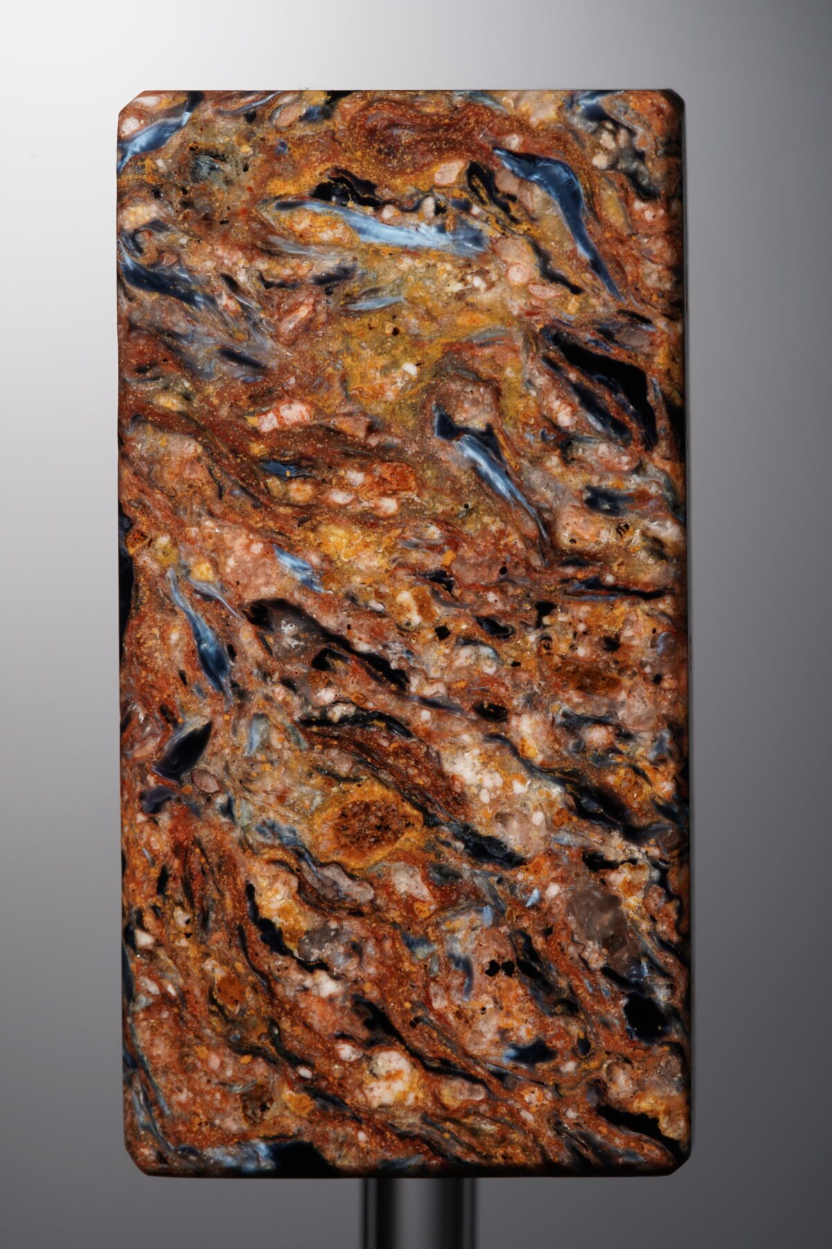 Pietersite-Black&Yellow-Rectangle Plaque-46mm - Image 3