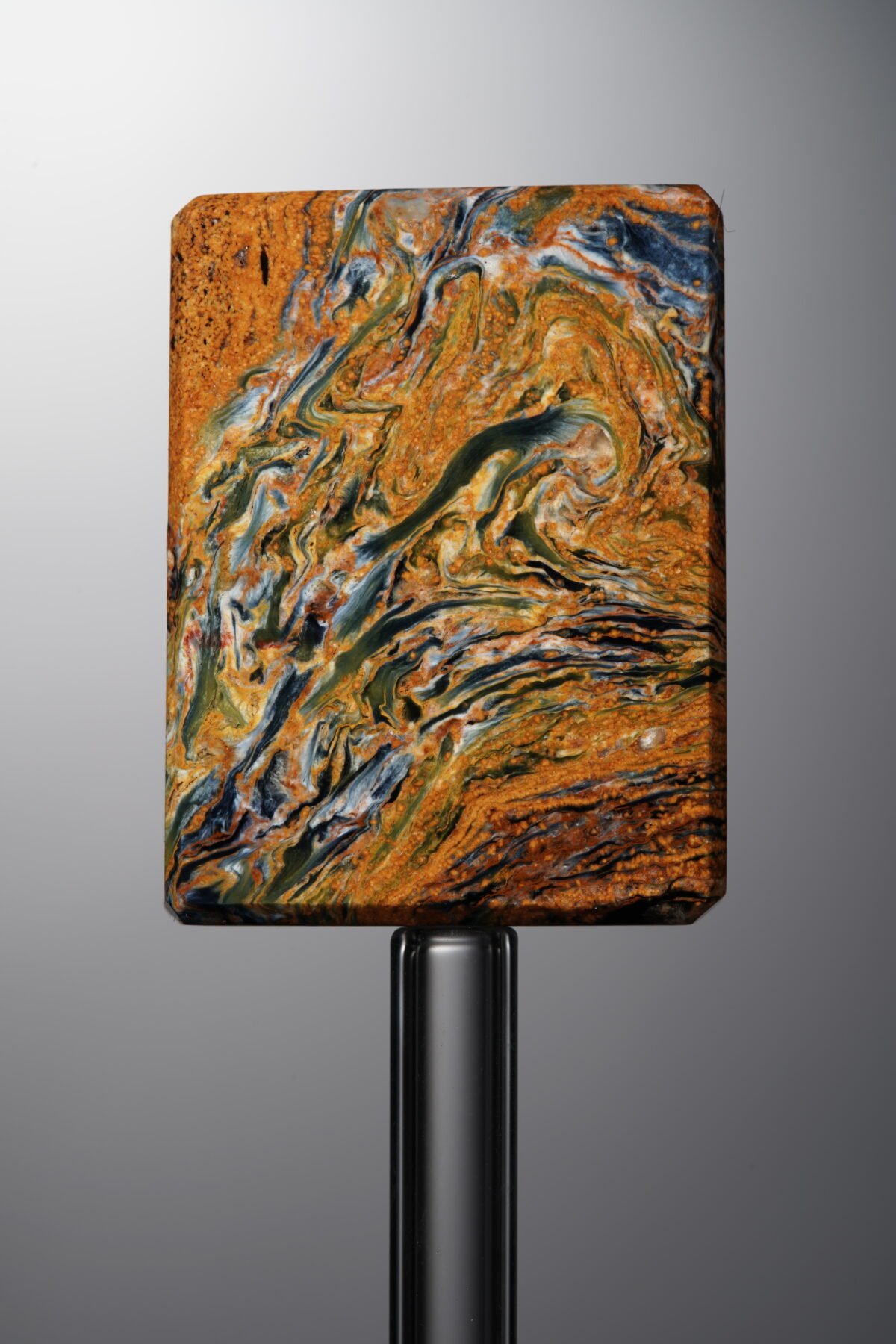 Pietersite-Yellow&Blue-Rectangle Plaque-29mm - Image 1