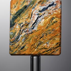 Pietersite-Yellow&Blue-Rectangle Plaque-28mm