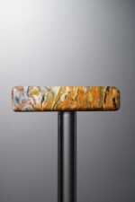 Pietersite-Yellow&Blue-Rectangle Plaque-28mm - Image 2