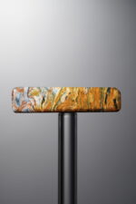 Pietersite-Yellow&Blue-Rectangle Plaque-28mm - Image 2