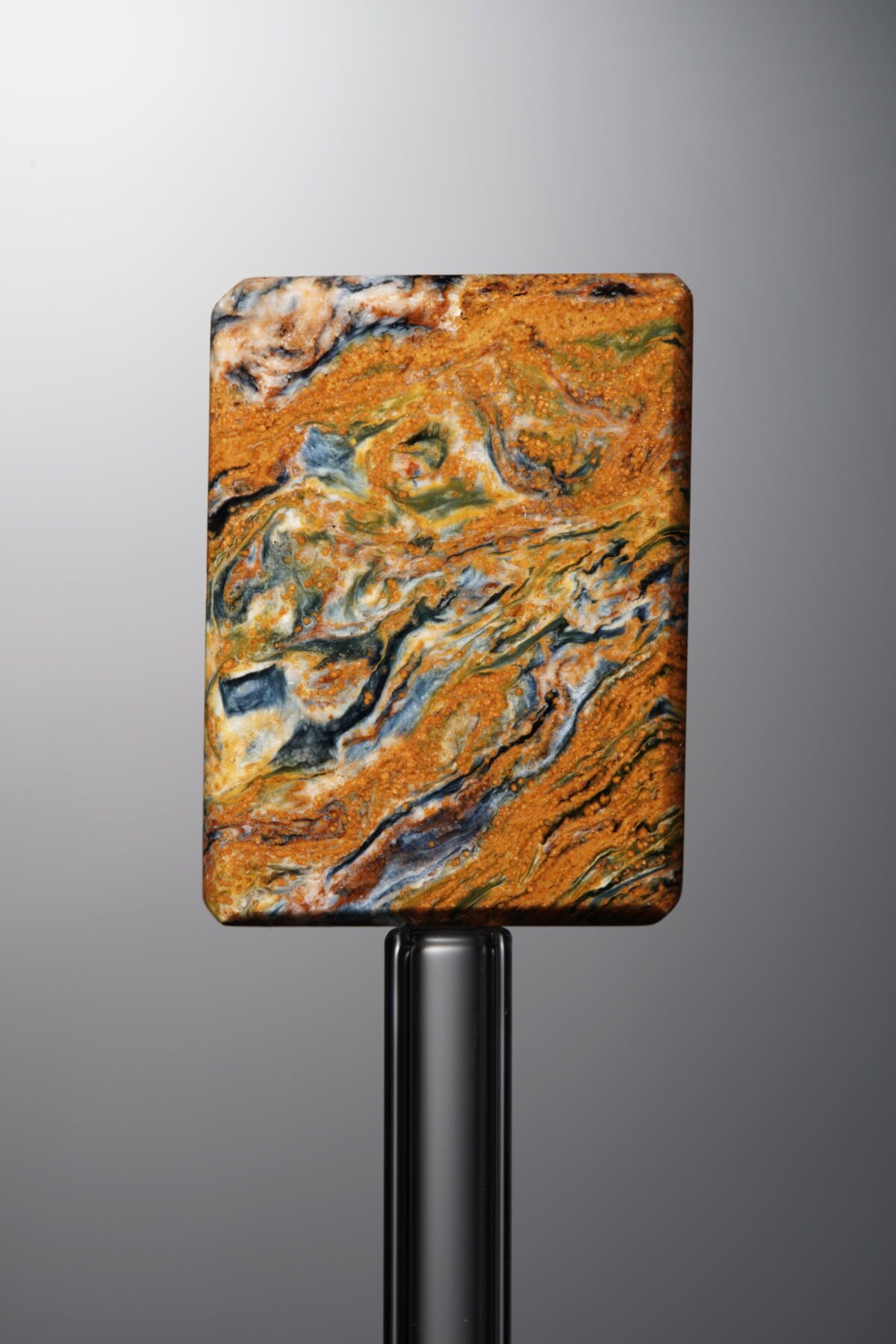 Pietersite-Yellow&Blue-Rectangle Plaque-25mm - Image 1