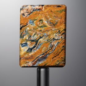 Pietersite-Yellow&Blue-Rectangle Plaque-25mm