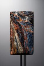Pietersite-Blue-Rectangle Plaque-35mm