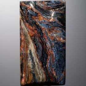 Pietersite-Blue-Rectangle Plaque-35mm
