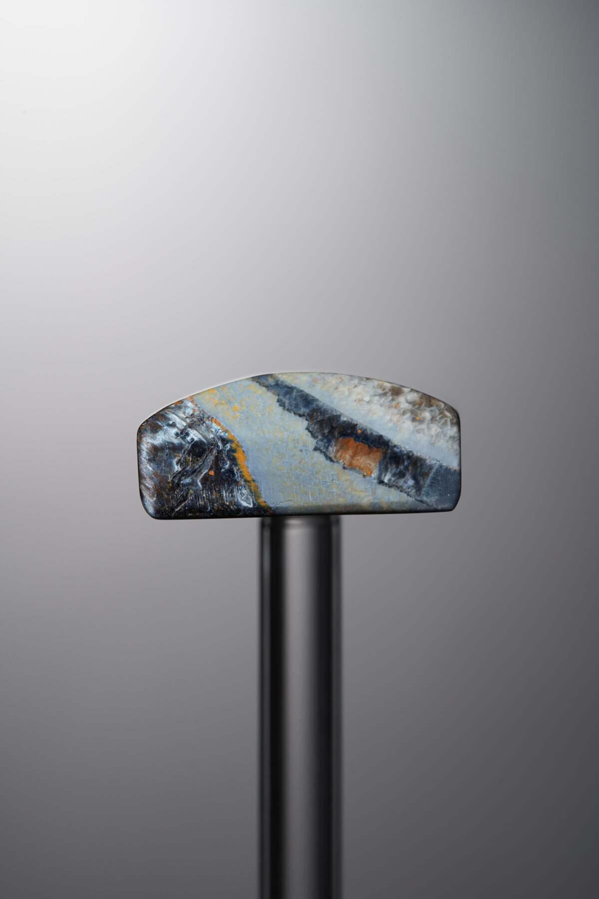 Pietersite-Blue-Rectangle Plaque-32mm - Image 2