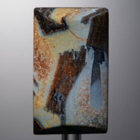 Pietersite-Blue-Rectangle Plaque-32mm