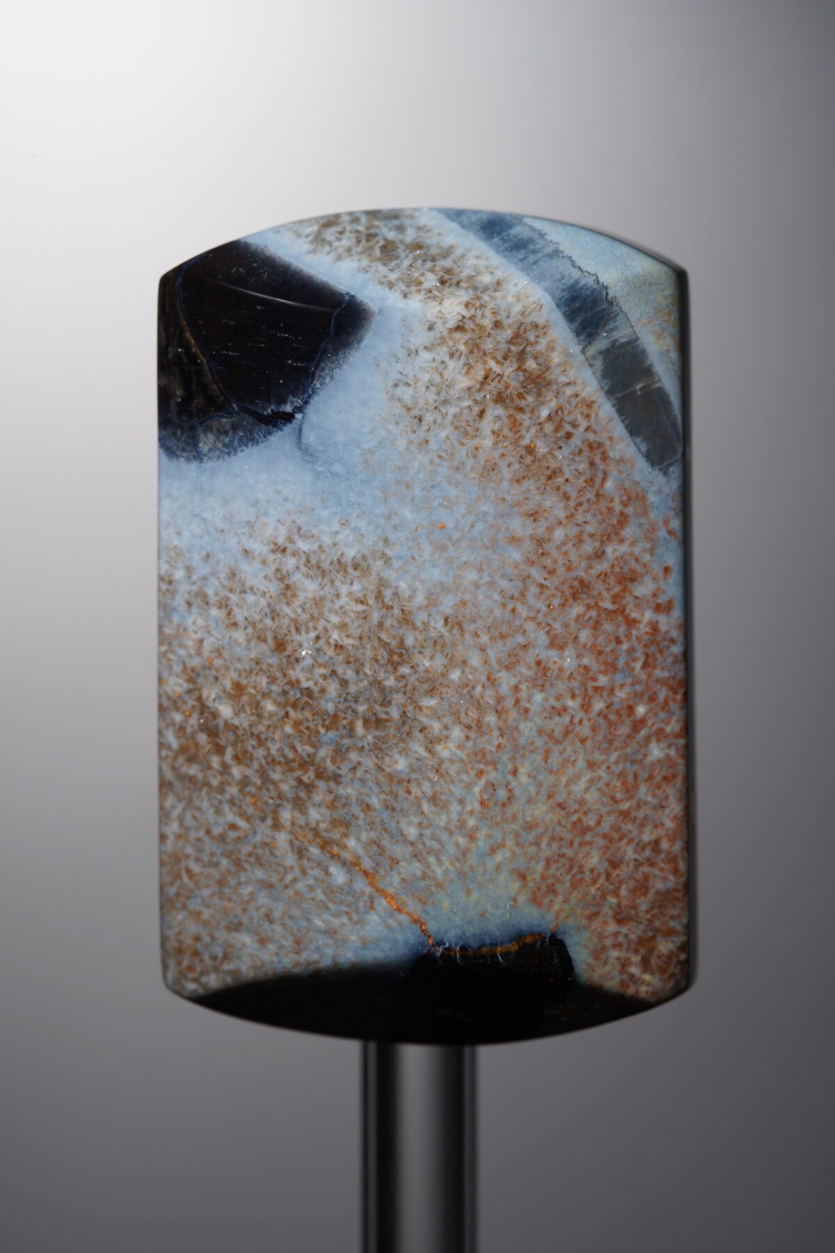 Pietersite-Blue-Rectangle Plaque-36mm - Image 1