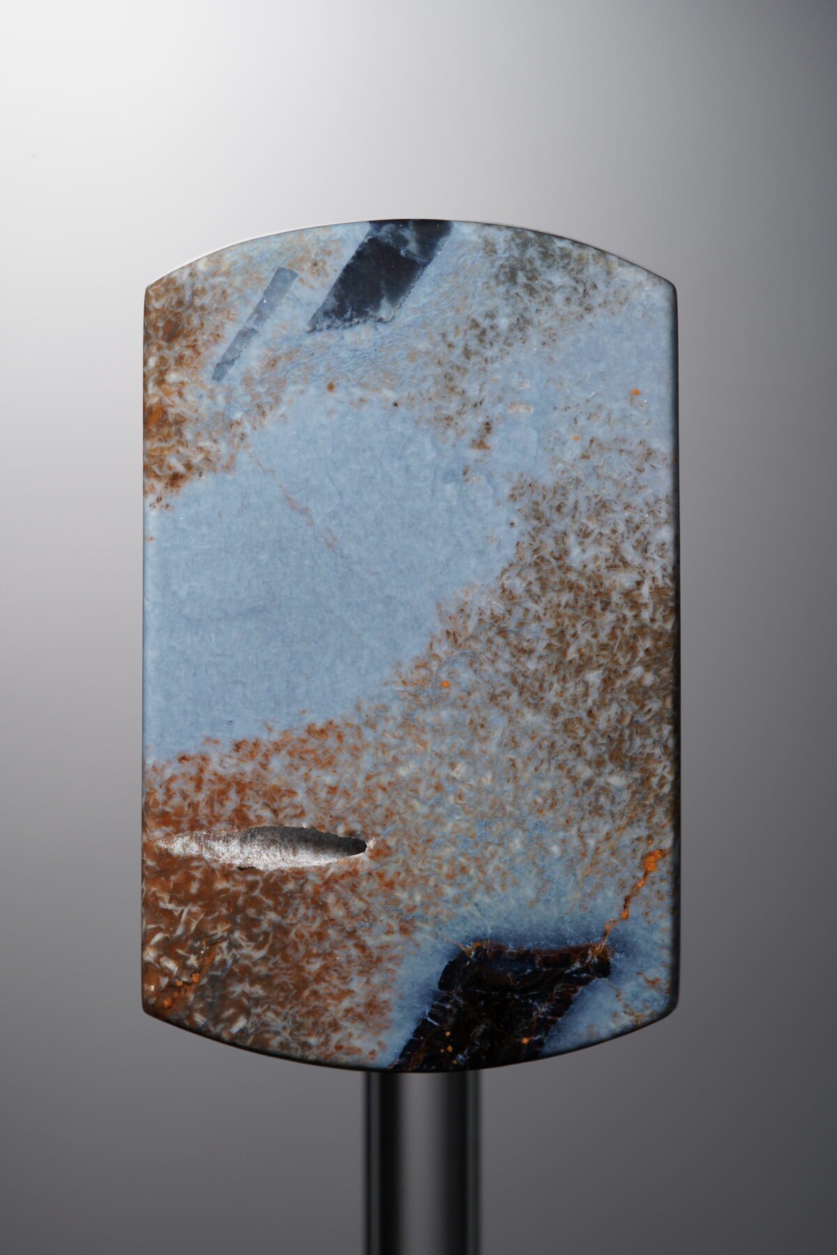 Pietersite-Blue-Rectangle Plaque-36mm - Image 3