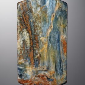 Pietersite-Blue-Rectangle Plaque-37mm