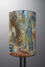 Pietersite-Blue-Rectangle Plaque-37mm