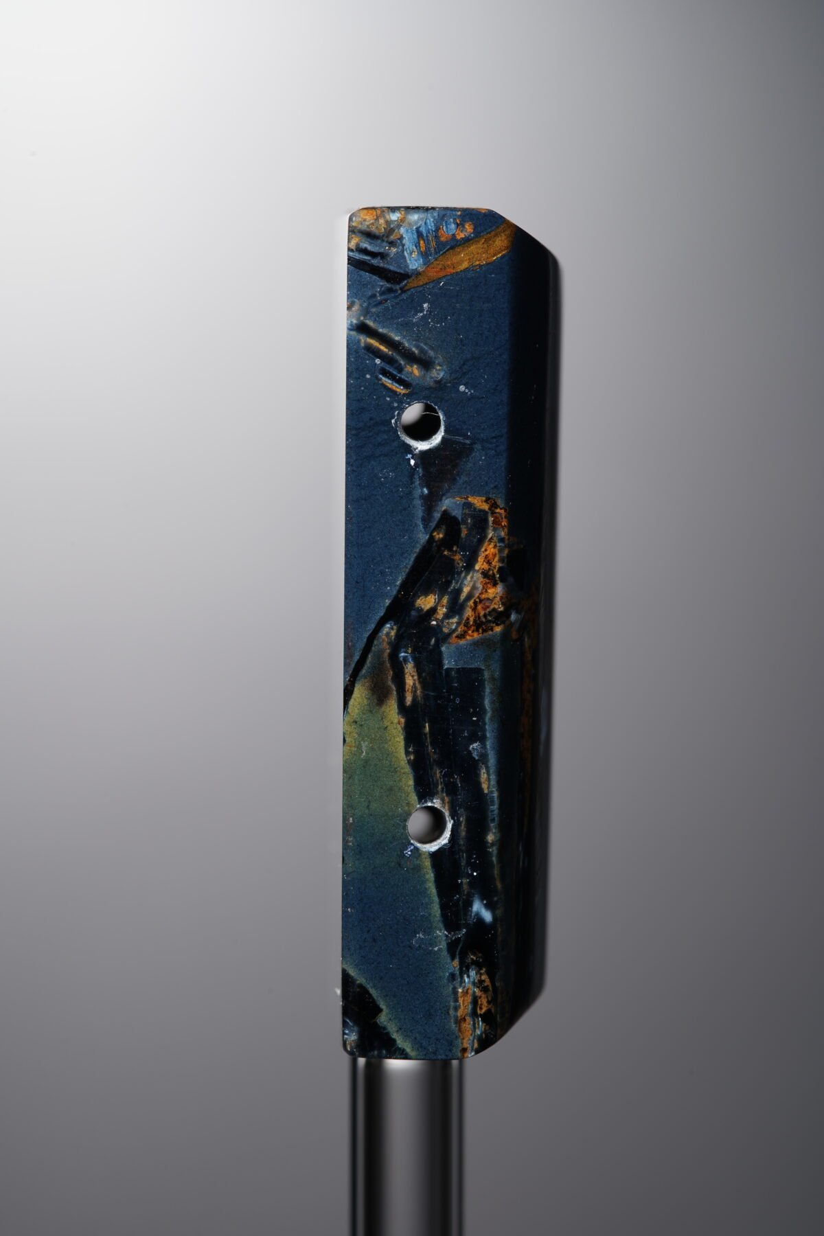 Pietersite-Blue-Rectangle Plaque-36mm - Image 4