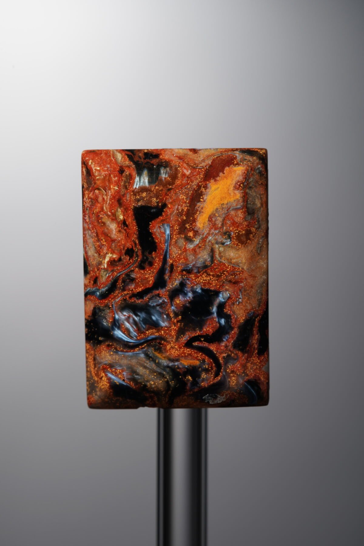 Pietersite-Yellow&Blue-Rectangle Plaque-25mm - Image 3