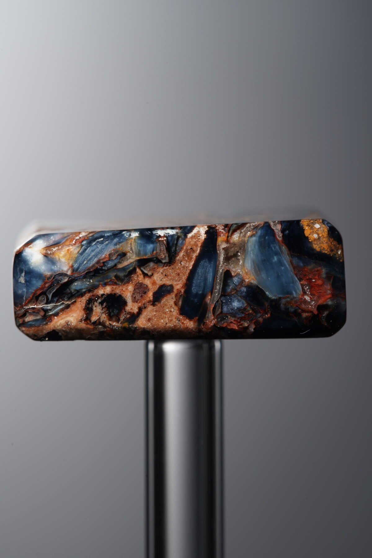 Pietersite-Yellow&Blue-Rectangle Plaque-21mm - Image 4