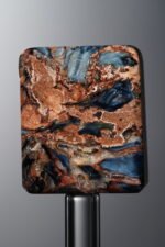 Pietersite-Yellow&Blue-Rectangle Plaque-21mm - Image 3