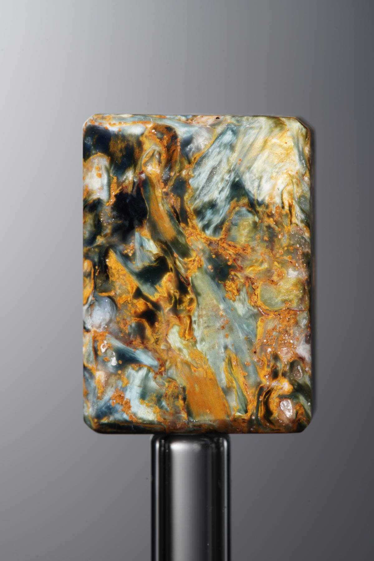 Pietersite-Yellow&Blue-Rectangle Plaque-20mm - Image 1