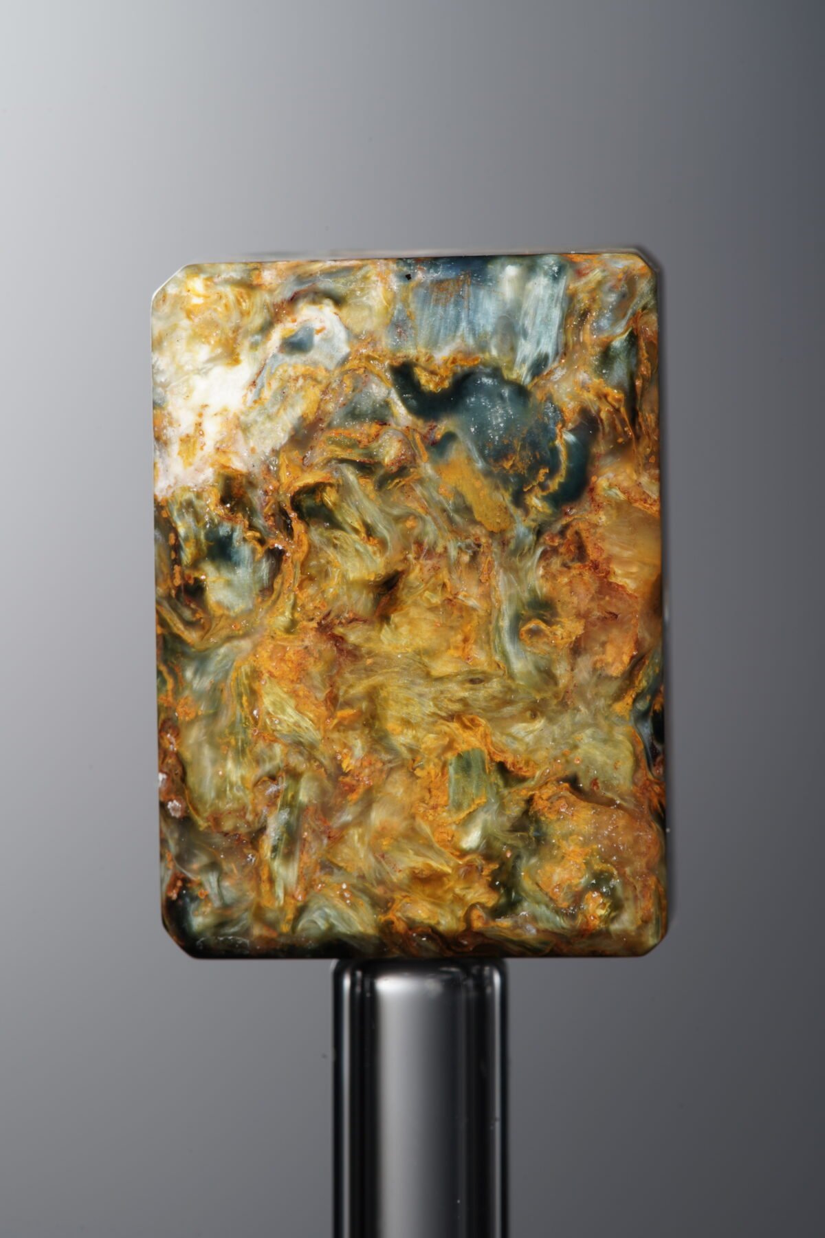 Pietersite-Yellow&Blue-Rectangle Plaque-20mm - Image 3