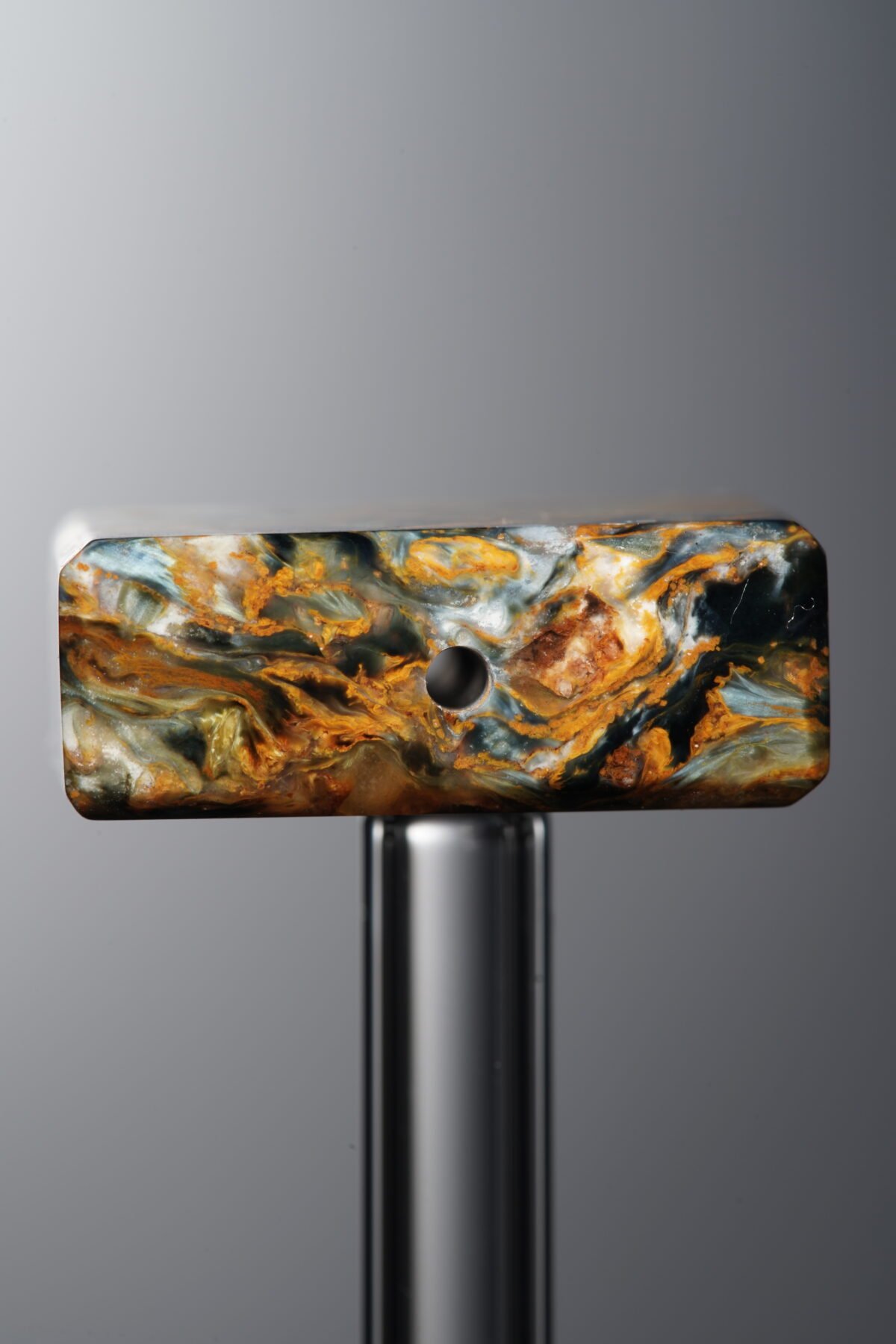 Pietersite-Yellow&Blue-Rectangle Plaque-20mm - Image 2