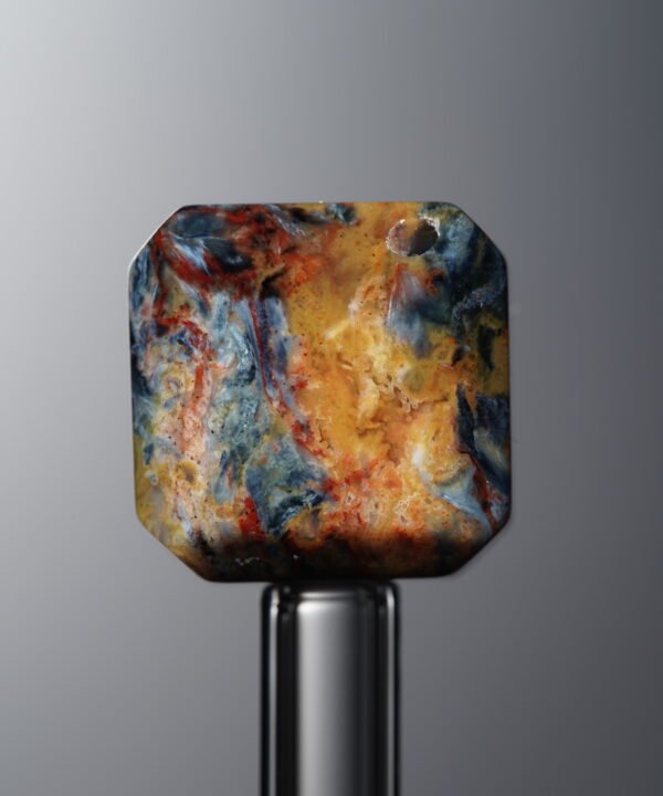 Pietersite-Yellow&Blue-Cube-13mm