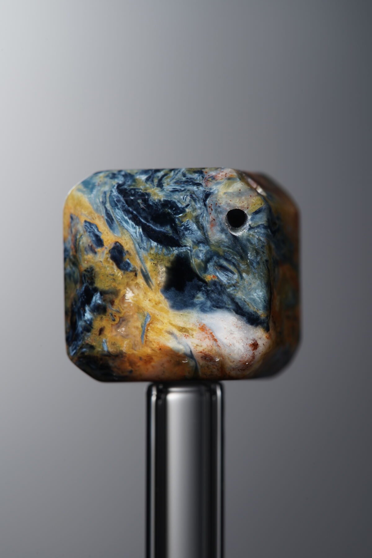 Pietersite-Yellow&Blue-Cube-13mm - Image 2