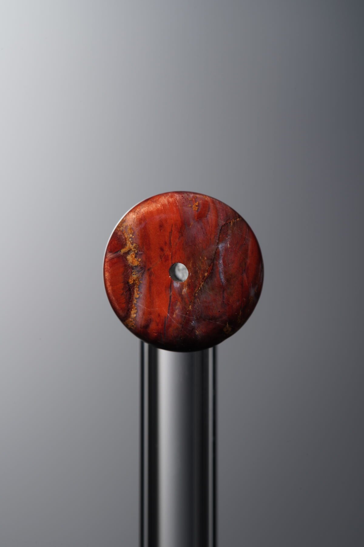 Pietersite-Red-Flat Round Bead-10*4mm - Image 4