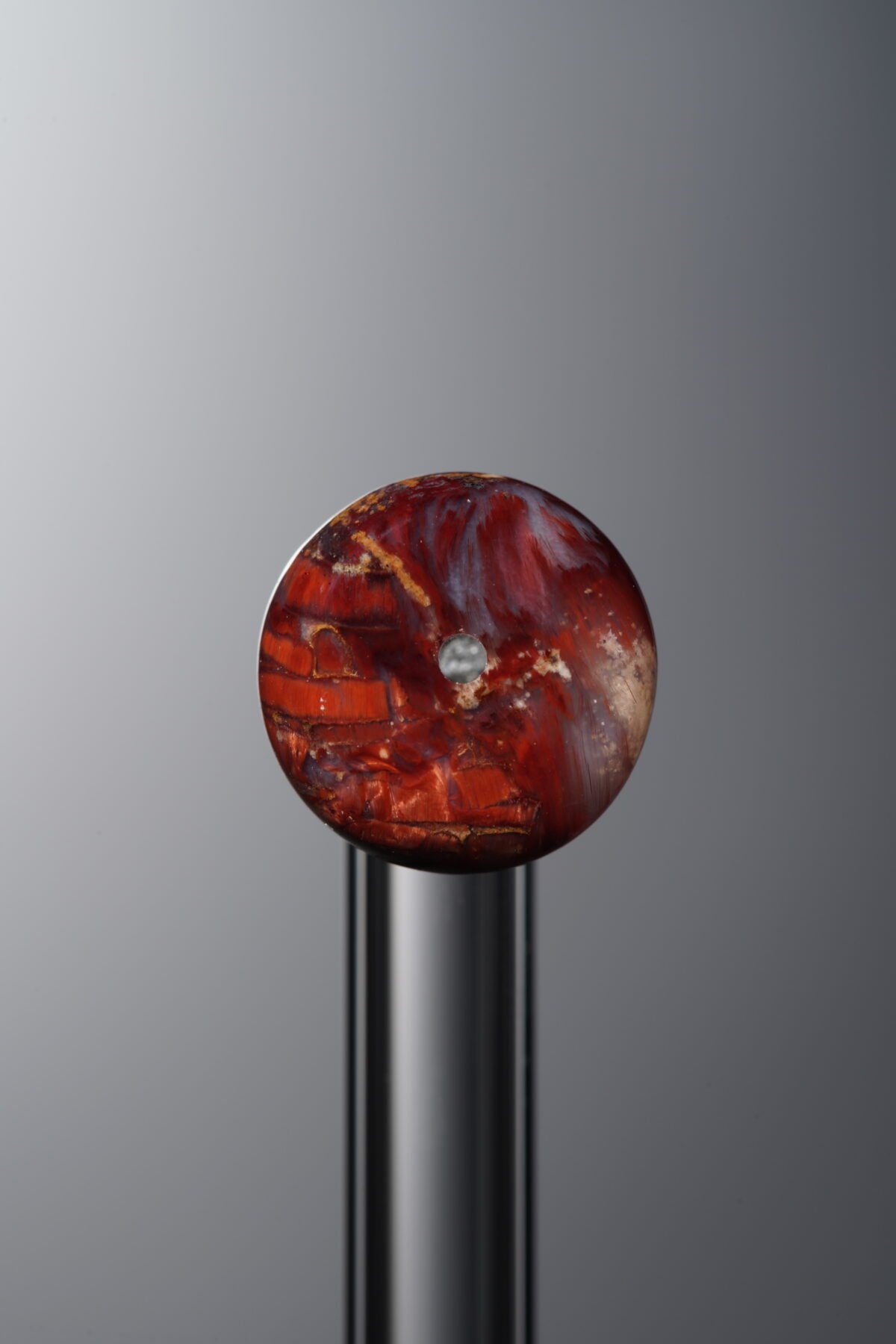 Pietersite-Red-Flat Round Bead-10*5mm - Image 1