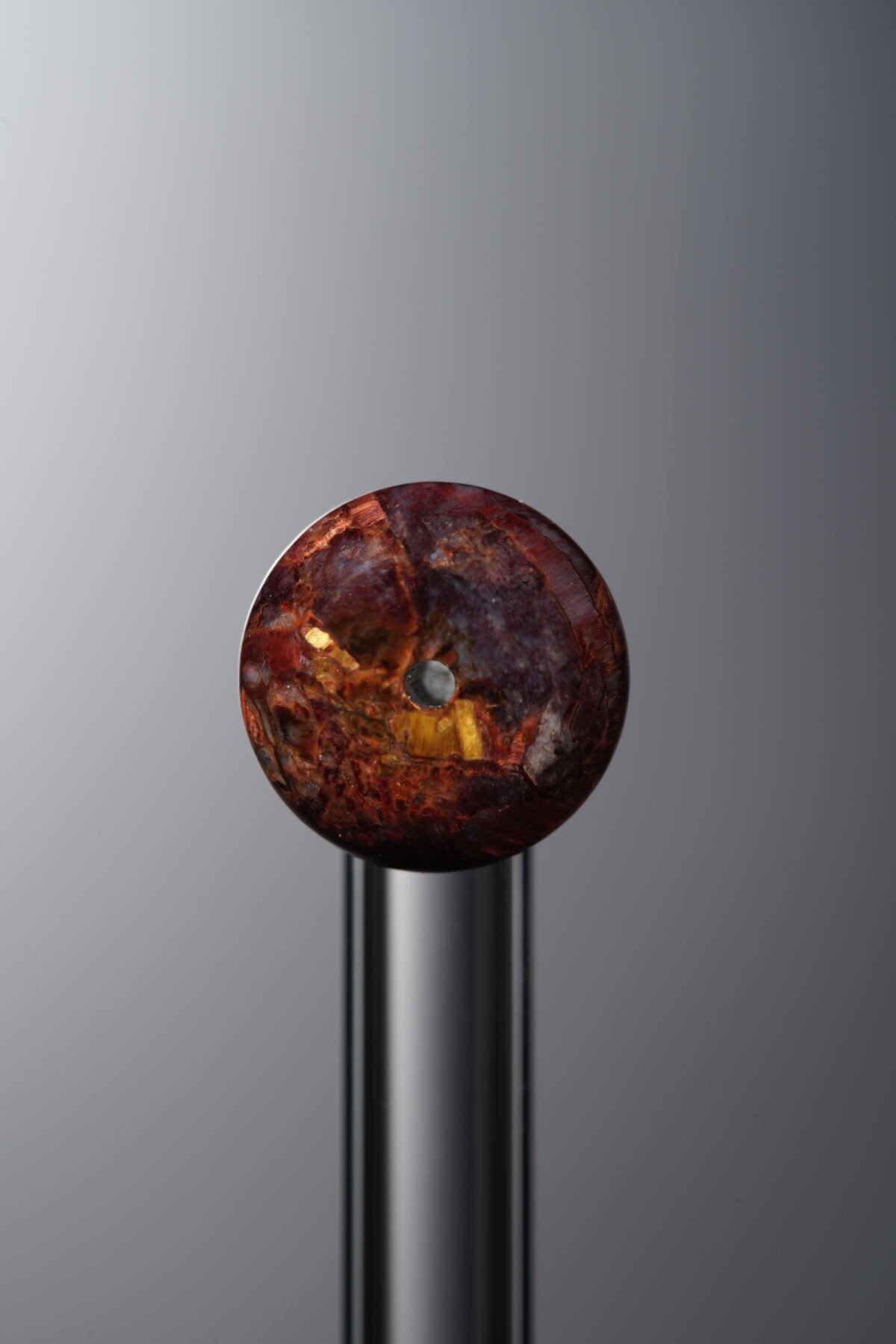 Pietersite-Red-Flat Round Bead-10*6mm - Image 2
