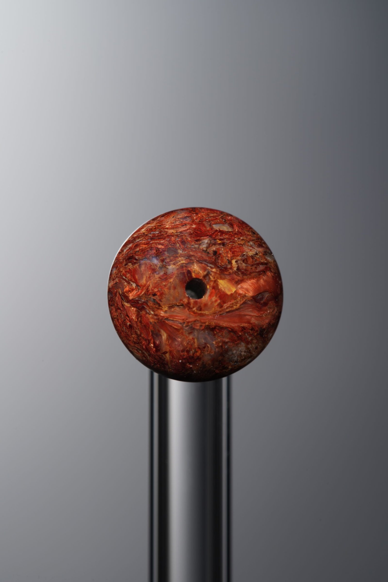 D1-64 (2) Pietersite-Red-Flat Round Bead-10*6mm - Image 1