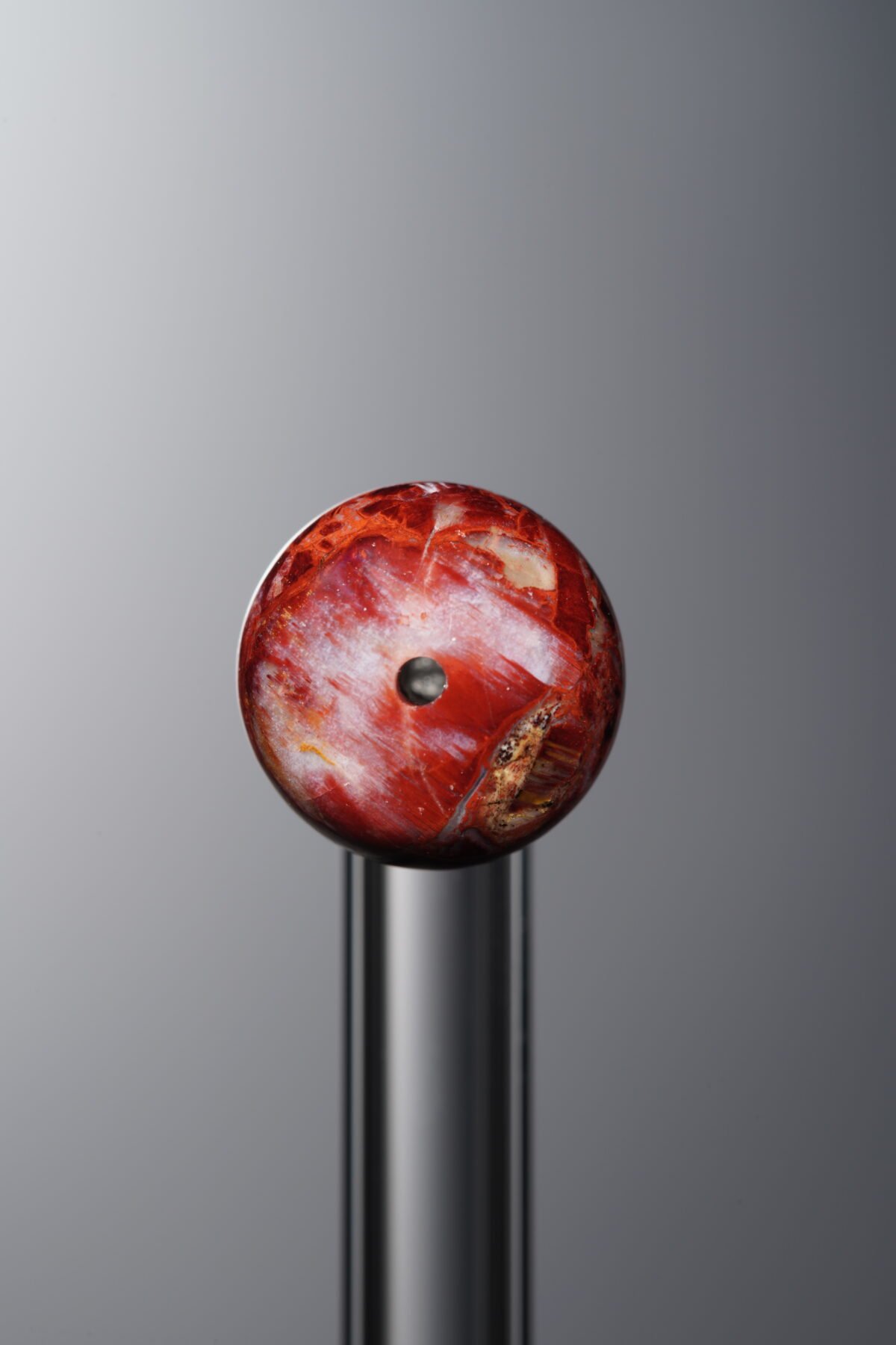 Pietersite-Red-Flat Round Bead-10*7mm - Image 1