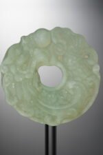 Serpentine Jade-Green-Dragon-shaped Buckle-44mm