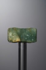 Serpentine Jade-Green-Four-flower Square Plaque-21mm - Image 2