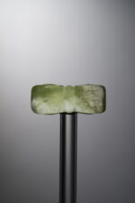 Serpentine Jade-Green-Four-flower Square Plaque-26mm - Image 2