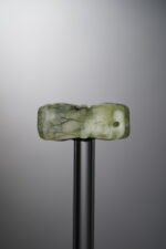 Serpentine Jade-Green-Four-flower Square Plaque-26mm - Image 4