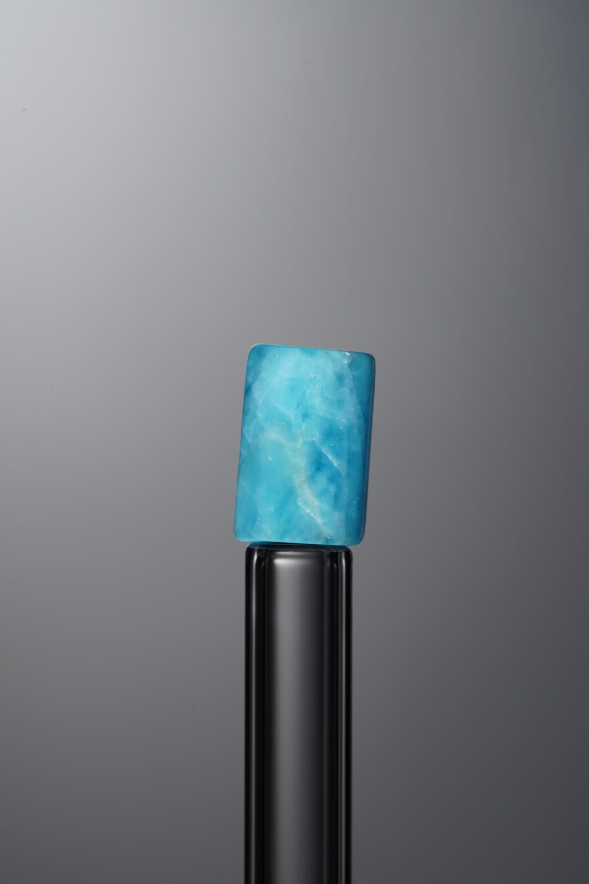 Apatite-Blue-Long Barrel Bead-9mm - Image 4