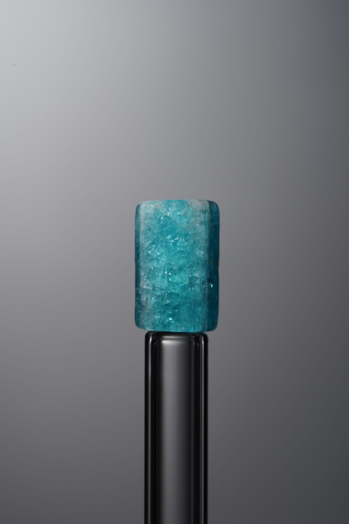 Apatite-Blue-Long Barrel Bead-10mm - Image 1