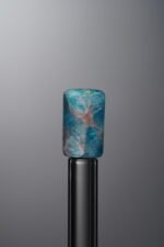 Apatite-Blue-Long Barrel Bead-12mm - Image 4